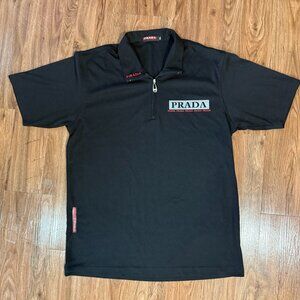 トップス 03ss Prada luna rossa gray Polo shirts Merino wool takes to the seas with Luna Rossa Prada Pirelli